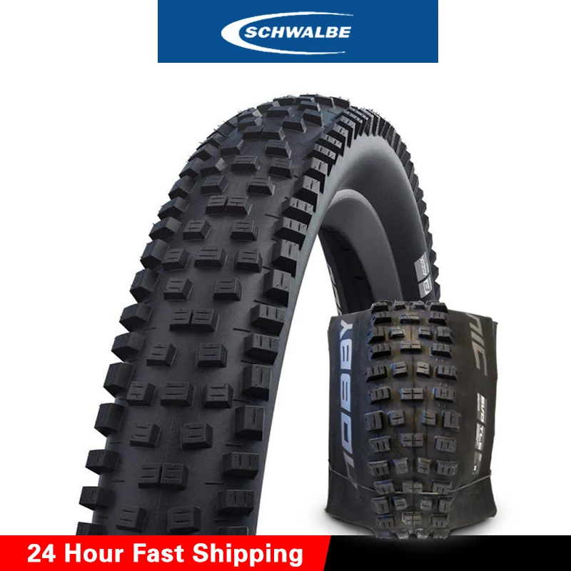 

Schwalbe NOOBY NIC Mountain Bike Tire 27.5*2.35 (650B) Snakeskin EVO TLE Tubeless Black Fold Easy Mountain Bike Tire