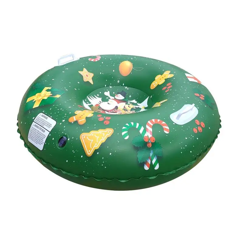 

Christmas Snow Tube Outdoor Snow Tube Inflatable Skiing Tube 42 Inch Ski Ring Snow Sliding Sled Inflatable Sled Inflatable Toys