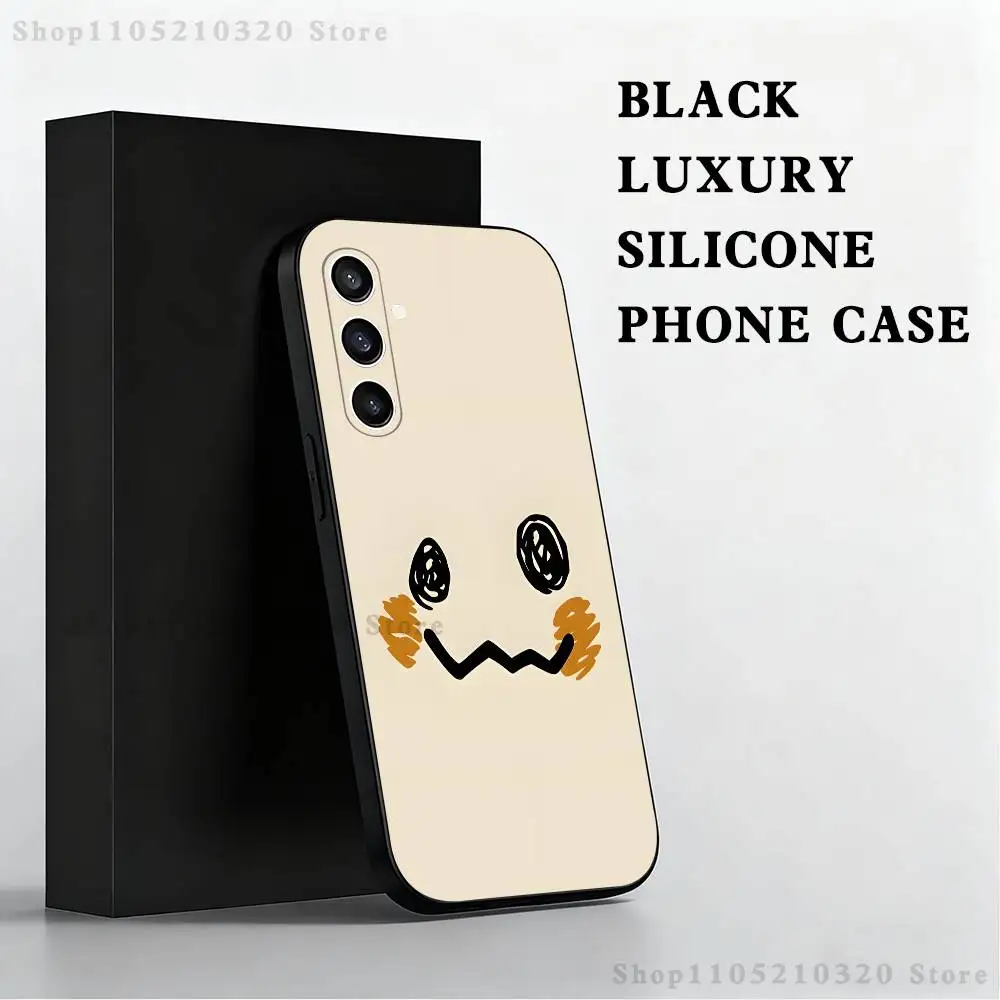 Adorable Cartoon Ghostly Disguise Black Soft Phone Case