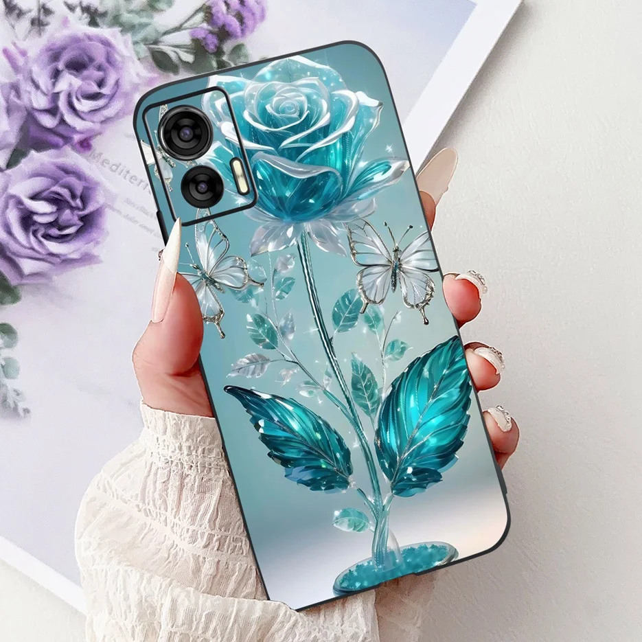 Cute Painted Shockproof Phone Case for Motorola Edge 30 Neo - Soft Protective Cover