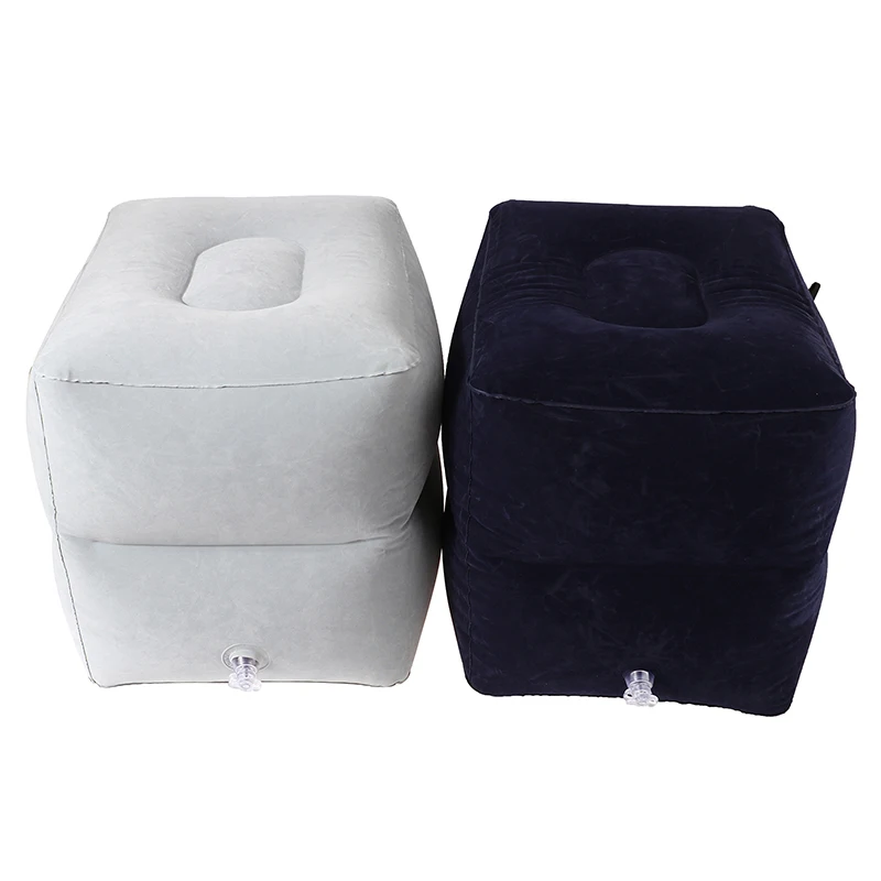 PVC Kids Flight Sleeping Footrest Pillow Resting Pillow On Airplane Cat Bus Inflatable Travel Foot Rest Foot Pad leg pillow,hooded travel pillow