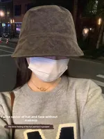 Women's Fierman Hat Autumn Winter Large Size Buet Cap Front Long Ba ort l Face Covering Extra Large 65cm Flap L...