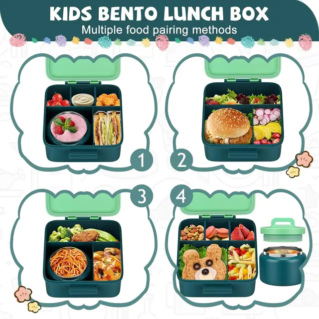 Boîte à déjeuner Bento avec pot alimentaire isolé sous vide en acier inoxydable de 8 oz 3