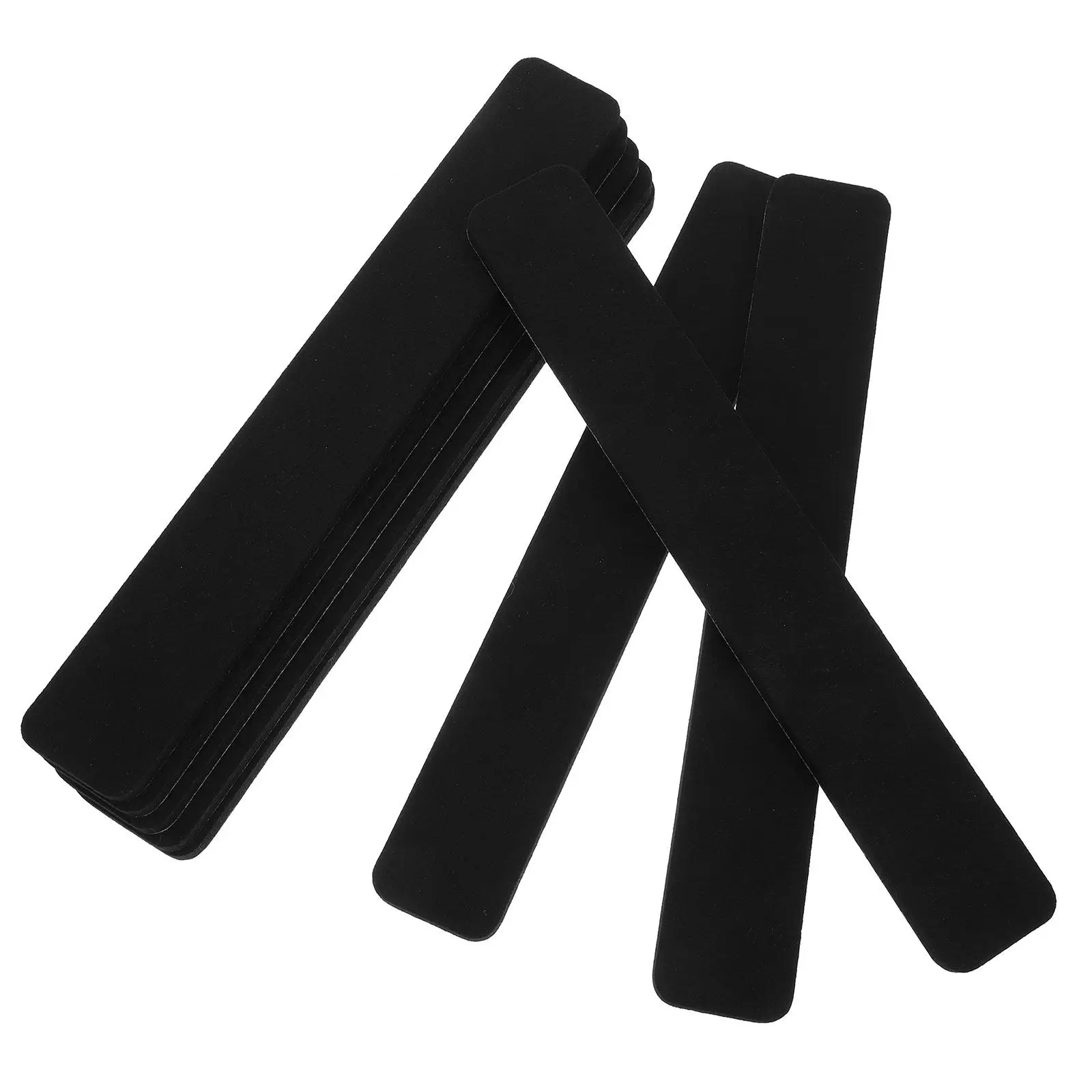 8Pcs 블랙 펠트 게시판 바 스트립 메모, 알림, 사진, 일정, 교실, 사무실, 가정용 접착식 펠트 보드 스트립