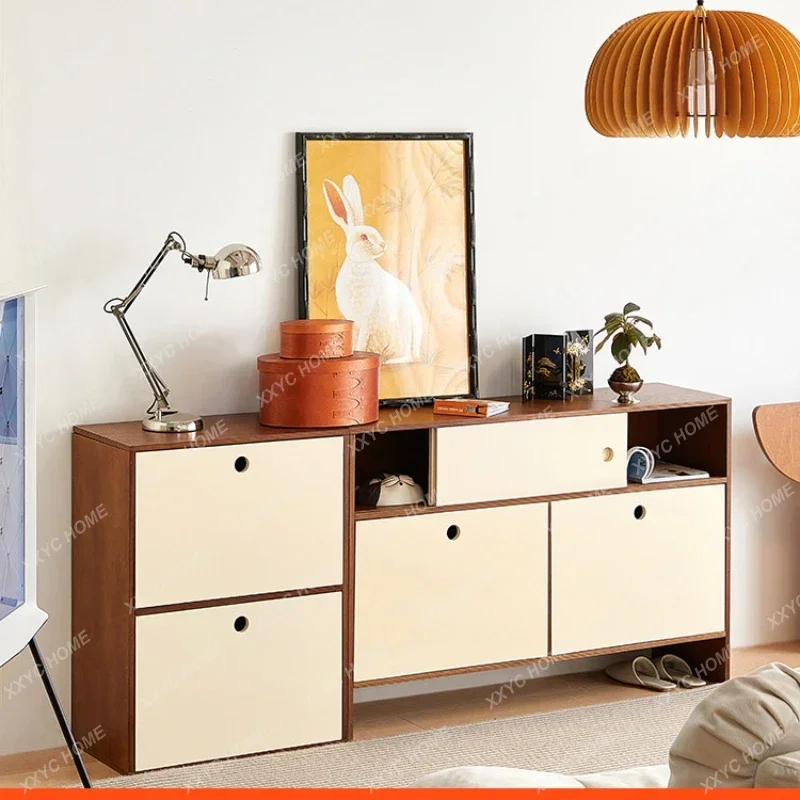 Ocean Mid-Ancient Cabinet Floor Side Cabinet Piccolo Appartamento Home Storage Cabinet Pannello Multistrato