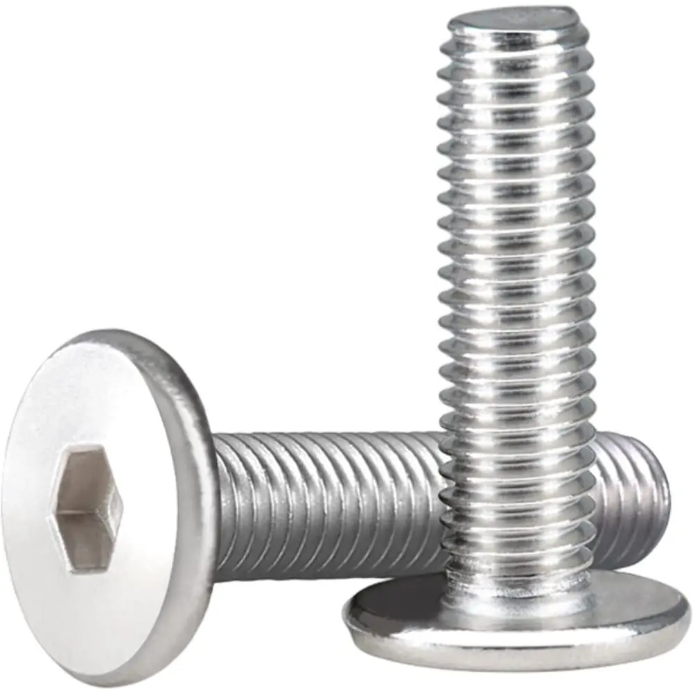 M1.6 M2 M2.5 M3 M4 M5 M6 M8 Hex Hexagon Socket Ultra Thin Flat Wafer Allen Head Screw Bolt A2-70 304 Stainless Steel