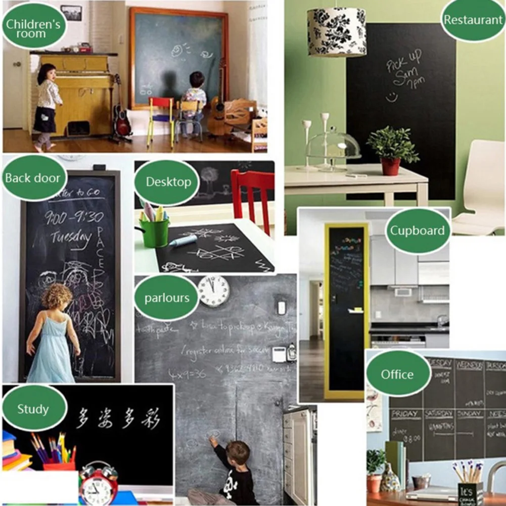 

High Quality Chalk Home Decoration Wall Sticker With Chalk Adhesive Blackboard Blackboard Stickers Chalk Board