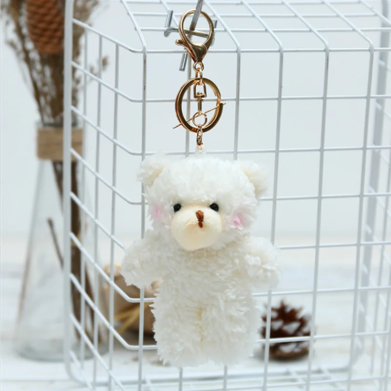 Source 2020 Wholesale Cute Mini Teddy Bear Plush Baby Toy Doll Car Key Ring  Plush Keychain on m.