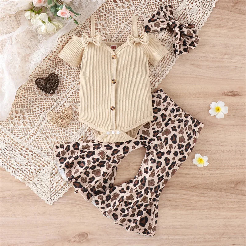 Baby Girl Off-Shoulder Outfit Set 3