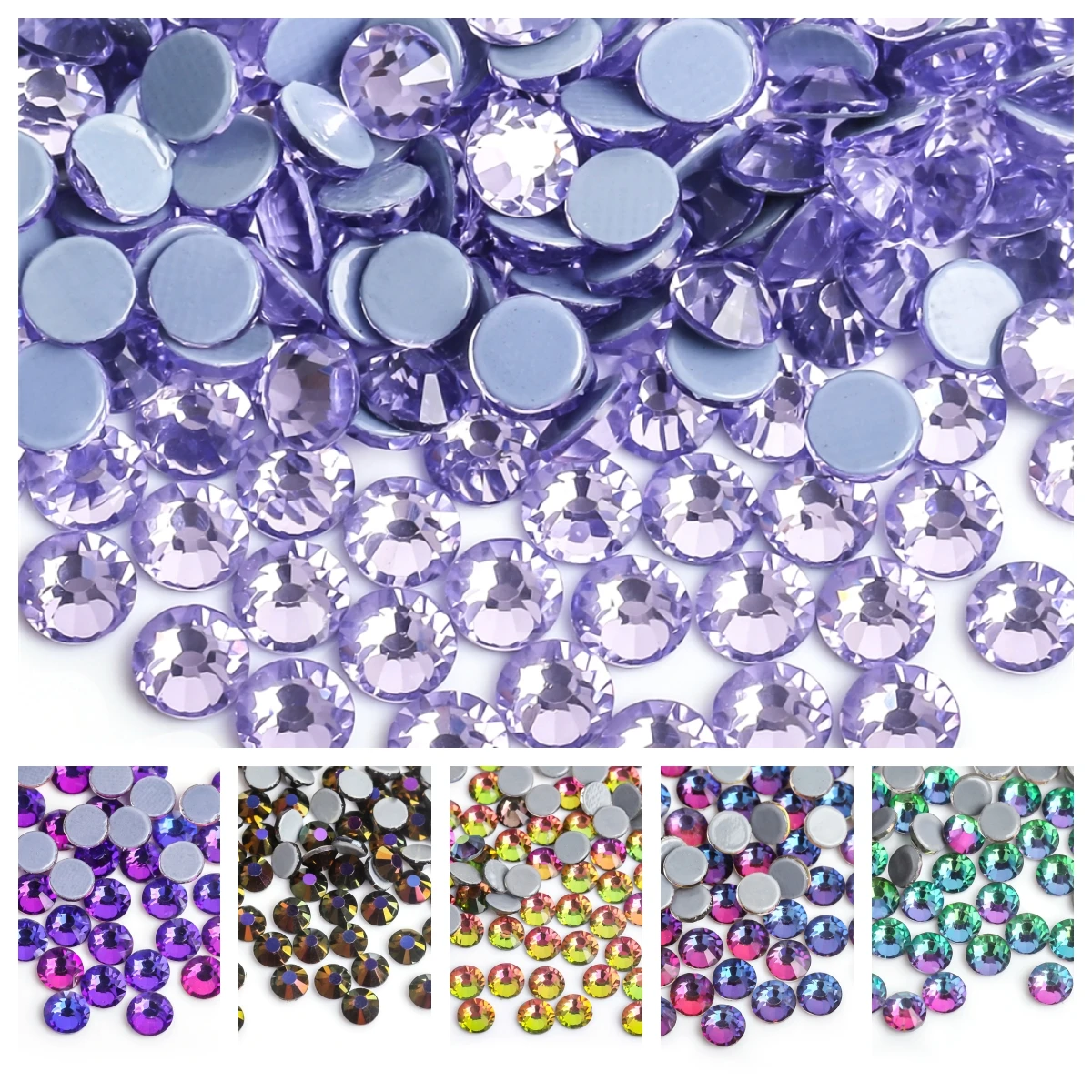 2023 Più Nuovo Siam/Green Volcano Ghost Ab Hot Fix Strass Ss3-Ss30 Flatback Hot-Fix Strass Garment Strass Garment Stone