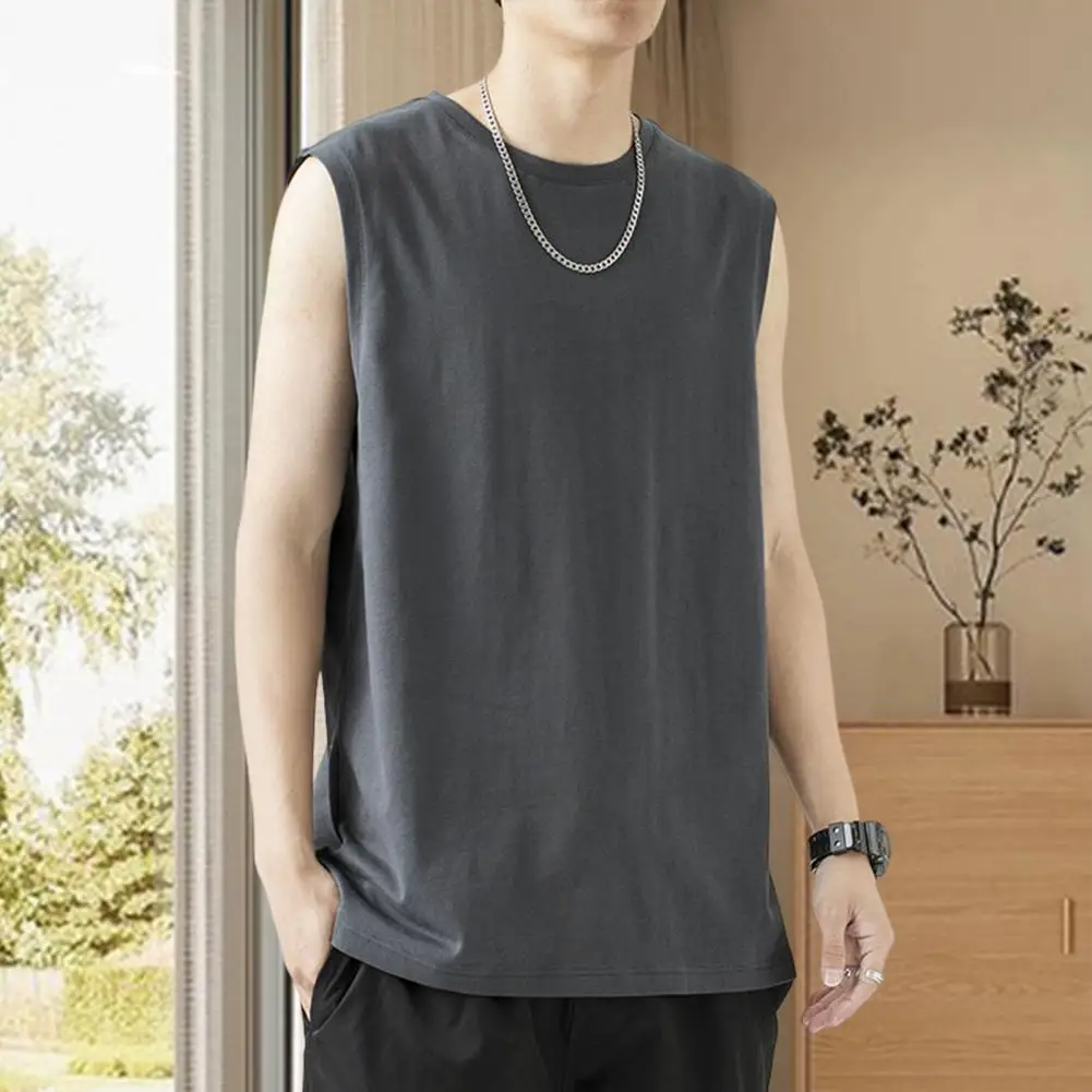 

Trendy Fitness Vest Sleeveless Breathable Men Workout Gym Tank Top Vest Quick Drying Running Vest Sportwear