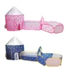 3 in 1 Rocket Children's Tent Toys Portable Camping Tent Kids Ball Pool for Children Pop-up Tent Play House with Crawling Tunnel 1