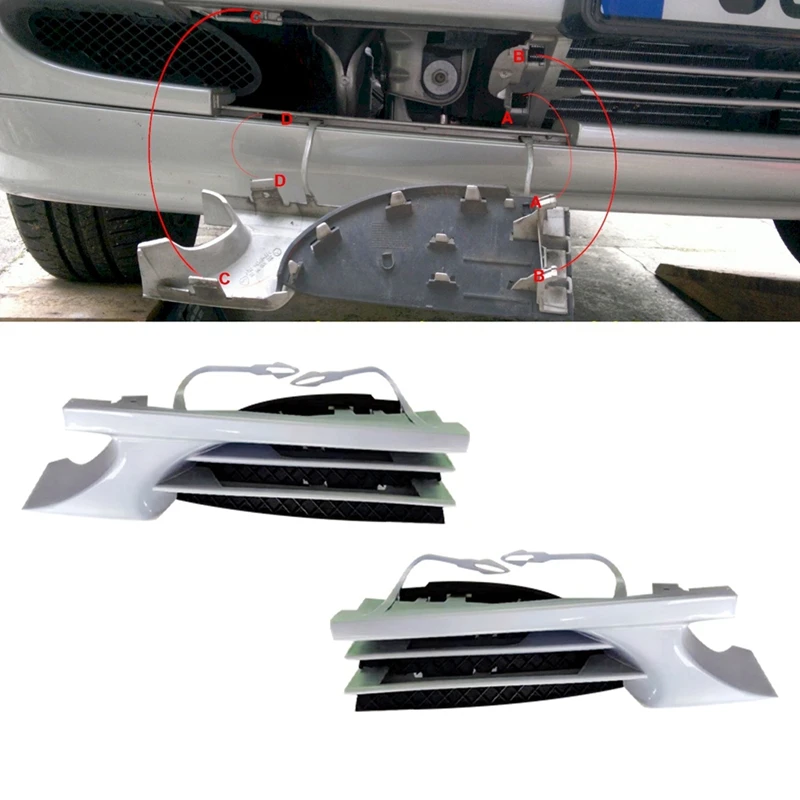 

1 пара, крышка переднего бампера для буксирного крюка Mercedes Benz C Class W202 1998-2001
