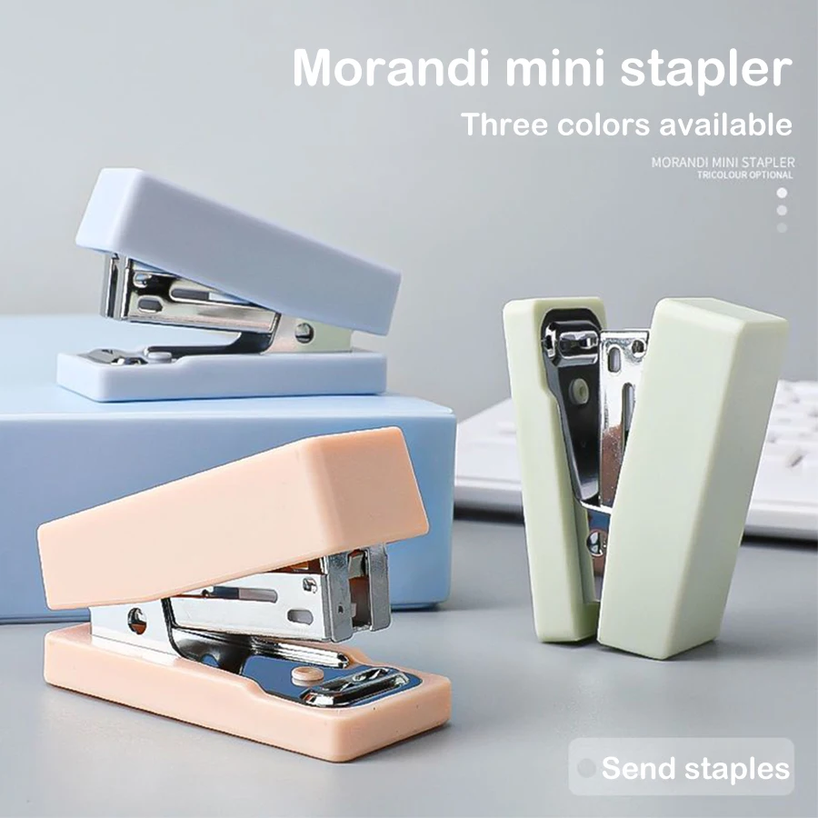 Mini multifunctional Stapler Set Comes with 1,000 Staples for Students to Bind Test Papers Stationery School Office Supplies