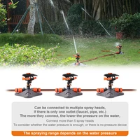 Automatic Garden Watering Lawn Sprinklers 360° Rotation Irrigation Watering System with Nozzle Grass Plant for Farm Outdoor Yard 5