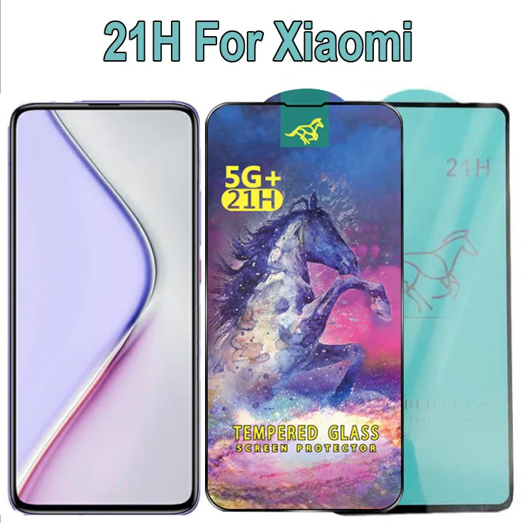 

50/100pcs For Redmi Note 13 Pro Note 12 Pro A1 Note 11 10 Pro 12C 11 10A POCO X5 21H Full Glue Tempered Glass Screen Protector