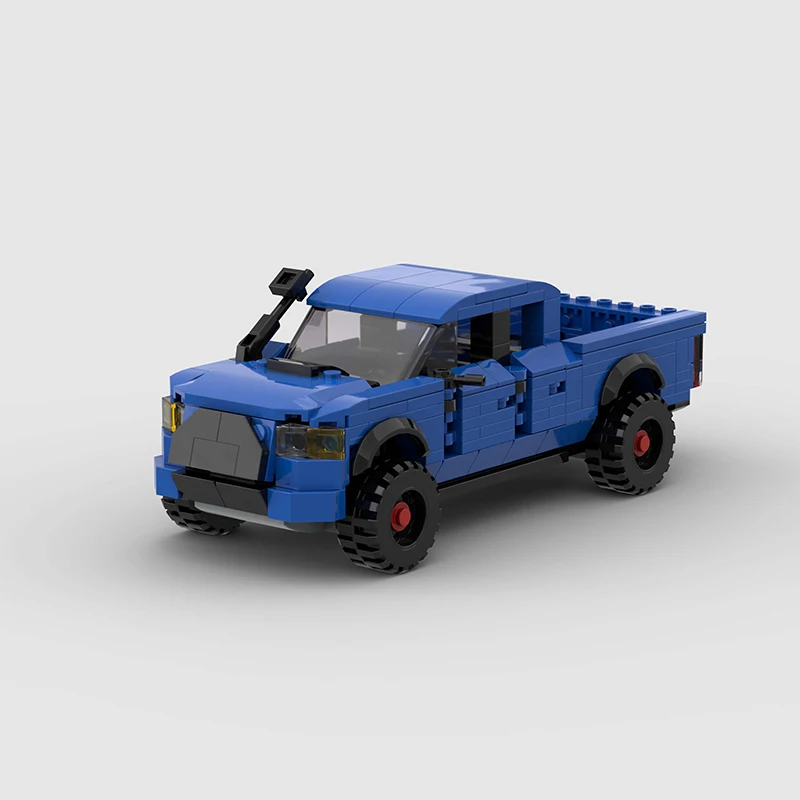 픽업 트럭 MOC SUV 브릭 스피드 챔피언 레이싱 스포츠 시티 자동차, 오프로드 차량 레이서 밴 빌딩 블록, 어린이 장난감, 소년 선물
