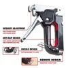 Upholstery Staple Gun Heavy Duty 3-in-1 Stapler Gun 600Pcs Staples Manual Nailer Adjustment Stapler Gun for Crafts Carpentry DIY 3