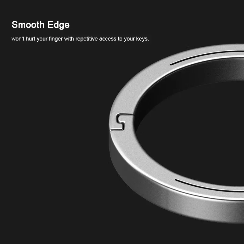 남녀공용 DIY 키 체인, 분할 링 키포브, 퀵릴리즈 키 거치대 링, 14mm, 18mm, 20mm, 26mm