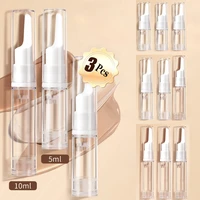 5/10/15ml Clear Foundation Dispenser Bottle Portable Travel Essence Sample Container Airless Vacuum Eye Gel Cream Empty Tubes 1