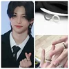 2024 Korean Wave New Felix Ring Acrylic Ring Fashion Candy Color Transparent Resin Men's and Women's Size 7 and 9 Jewelry 1