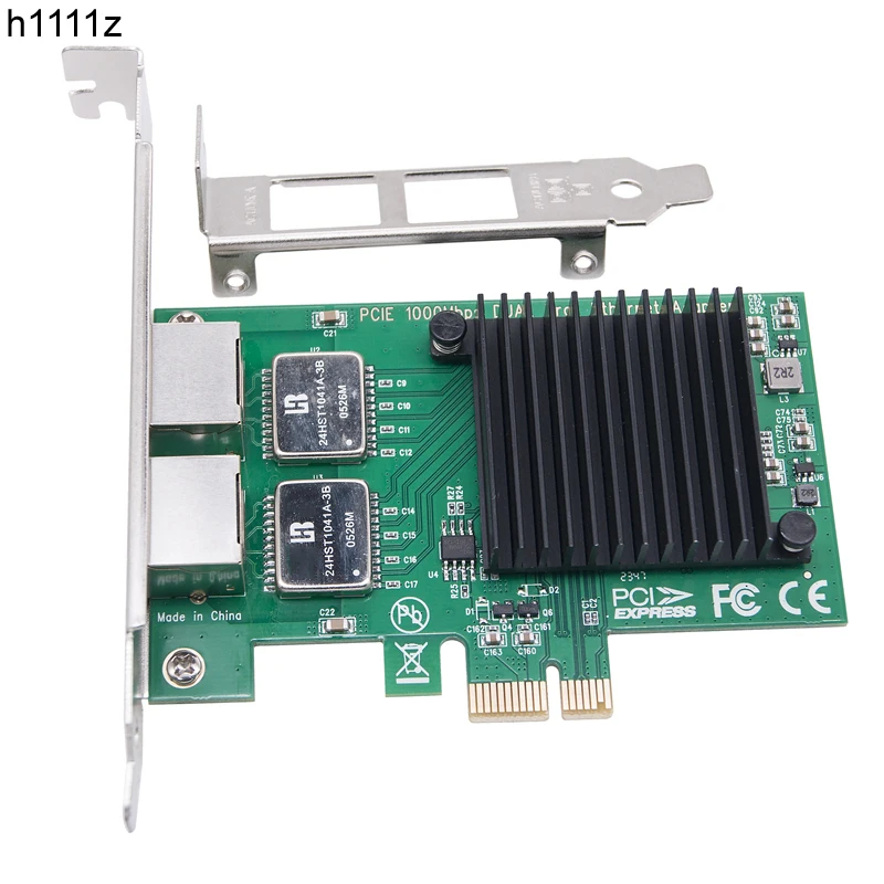 

Сетевая карта с 2 портами, I350-T2 I350AM2, чип PCI Express X1 на Dual RJ45 NIC 10/100 Мбит/с, гигабитная Ethernet Lan-карта для настольного ПК