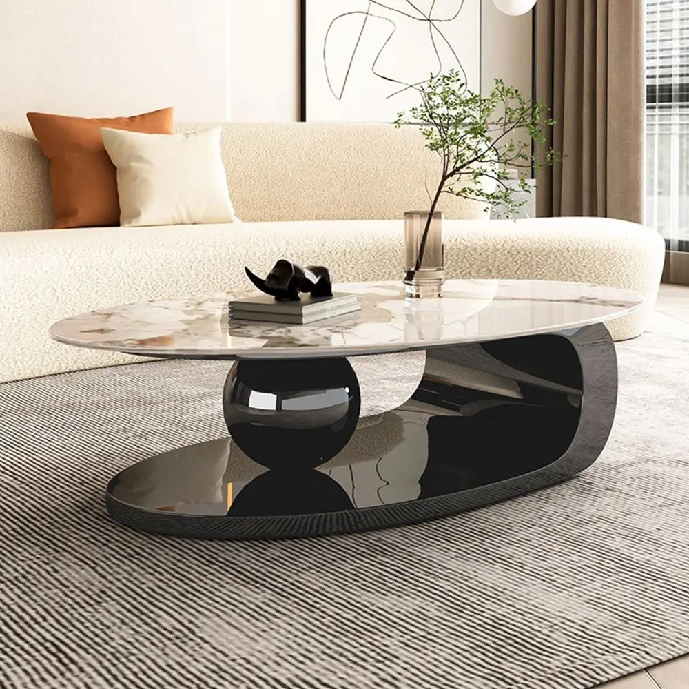 Movable Center Small Retro Metal Simple Round Nordic Portable Luxury Modern Coffee Tables for Living Room Bed Side Table Bedroom