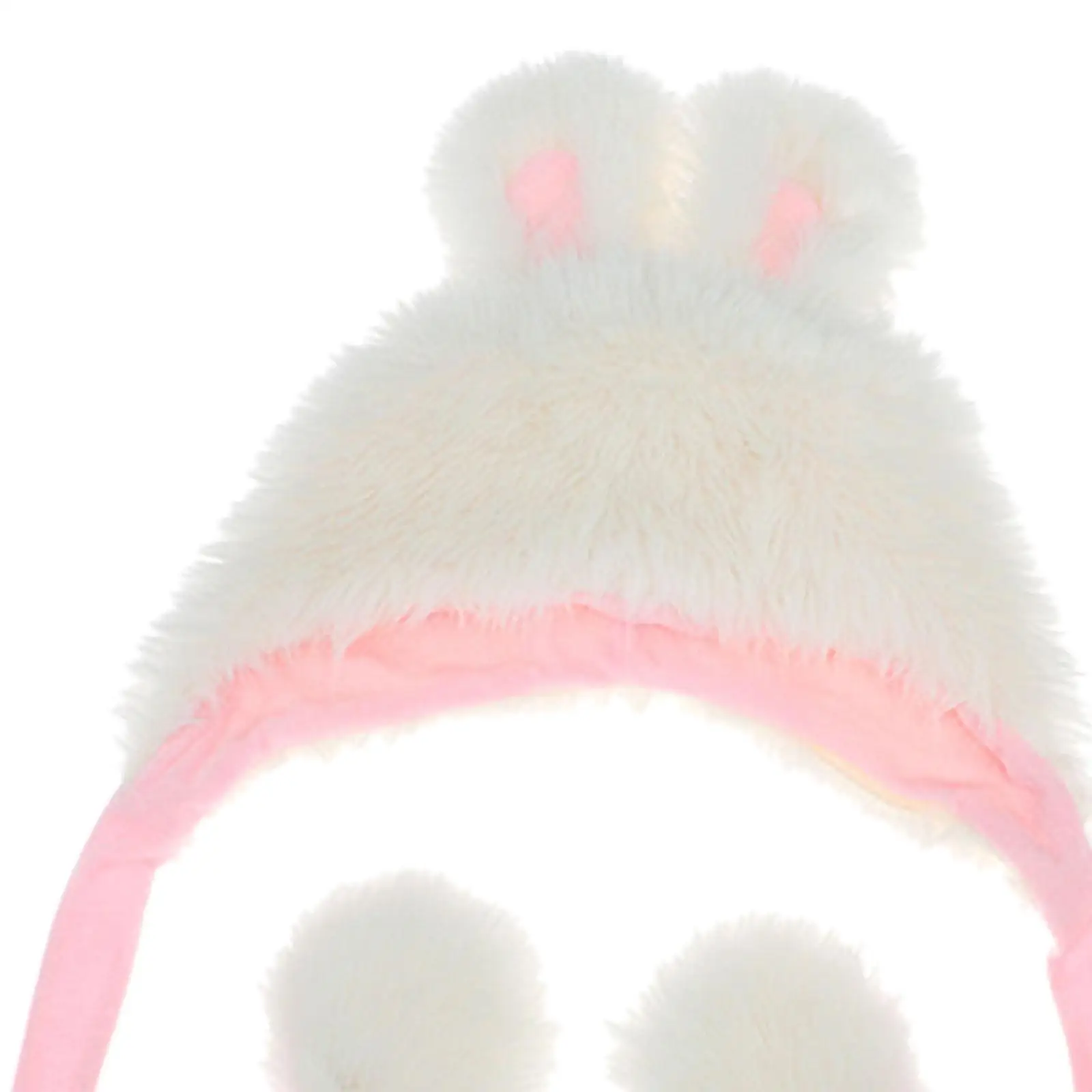 Rabbit Ear Hat Soft Beanie Cap Cute Cartoon Plush Hat for Holiday Party Favors