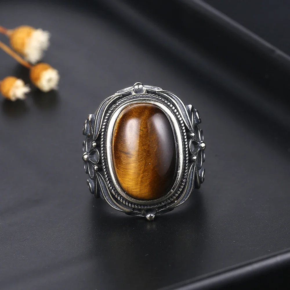 タイガーアイオーバルリング TOMWOOD トムウッド Oval Tiger Eye オーバル タイガーアイ