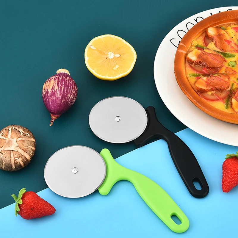 Stainless Steel Pizza Cutters Pastry Roller Cutter Pizza Knife Cookie Cake Roller Wheel Scissor Bakeware Kitchen Accessories