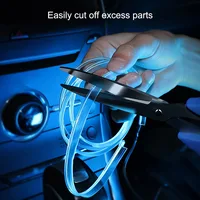 Car Environment El Wire LED USB Flexible Neon Interior Lights Assembly RGB For Automotive Decoration Lighting 3M Hidden APP 2