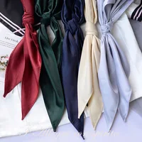 School Girls Triangular scarf Tie Japanese Korean Students Tie Necktie Choker For JK Uniforms Neckwear Red Green Navy Pink Blue 1