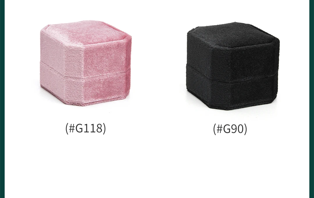 TAIMY Velvet Ring Box Get Marry Engagement Ring Box Personalized Custom Logo Ring Case 1 Slot Ring Box Diamond Ring Packaging