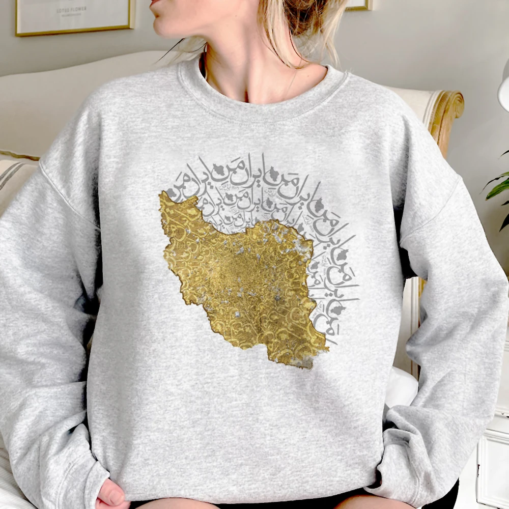 

Женские худи с рисунком из иранского аниме, флисовый Женский Топ с длинным рукавом и капюшоном