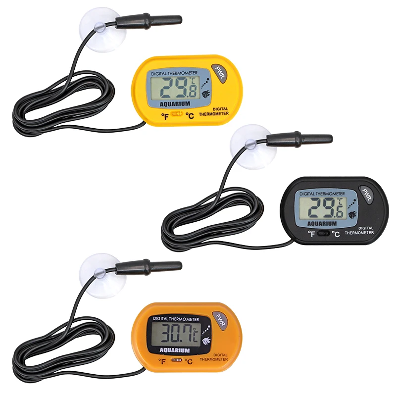 

Fish Tank LCD Digital Aquarium Thermometer Waterproof Electronic Tank Sensor with Probe Aquarium Temp Detector Pet Supplies