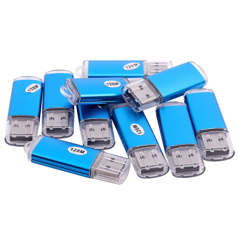 Y43A-100개 USB 메모리 2.0 메모리 스틱 플래시 드라이브 128MB 선물 ..