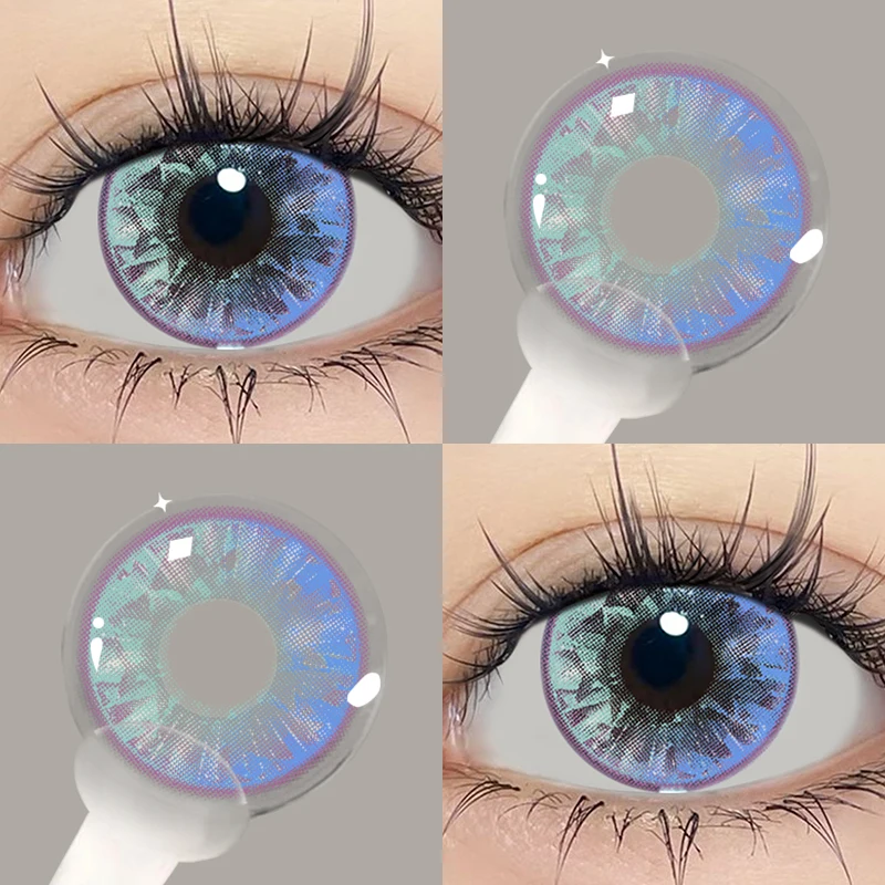 JeweLens Blue Color Cosplay Contact Lenses - Vibrant Big Eyes Effect, Premium Quality, Fast Shipping