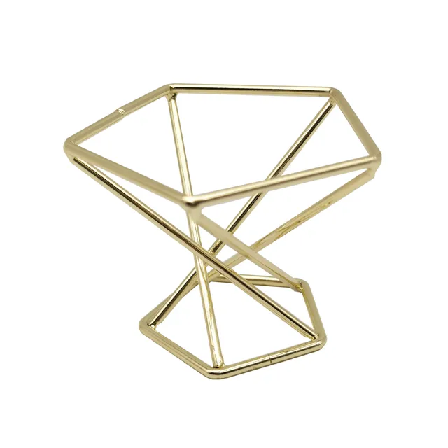 3 db Minimalista Geometriai Fémnövény Kiállítási Állvány Elegáns Skandináv Stílus Széles Körben Használja Az Otthoni Légiközlekedési Tartó Virág Vázát - Image 5