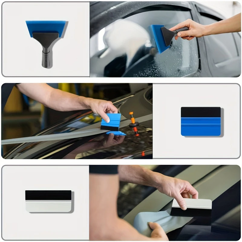 Car Window Tint Application Tools Kit Glass Protective Film Installing Tool Film Squeegee Auto Vinyl Wrap Installation Kit vinyl squeegee window tinting squeegee automotive film tools window tint squeegee