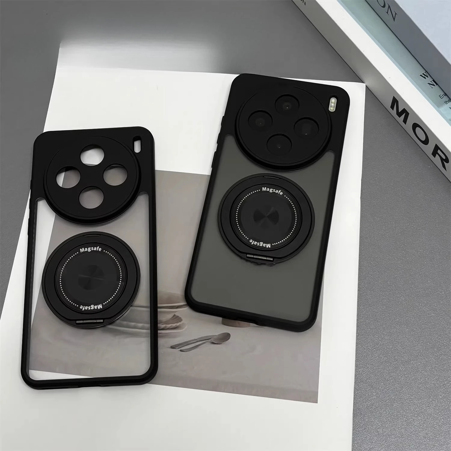 Frosted 360 Magnetic Mount Skin-Friendly Anti-Drop PC Cover