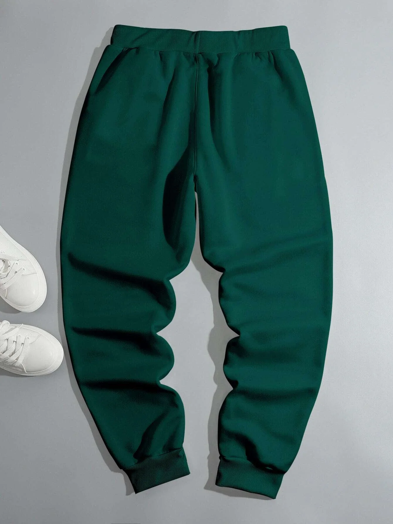 Men's Pants Autumn and Winter Men's Casual Pants Fleece Sweatpants Drawstring Running Sweatpants S-3XL Jogging Pants 14 Colors 2