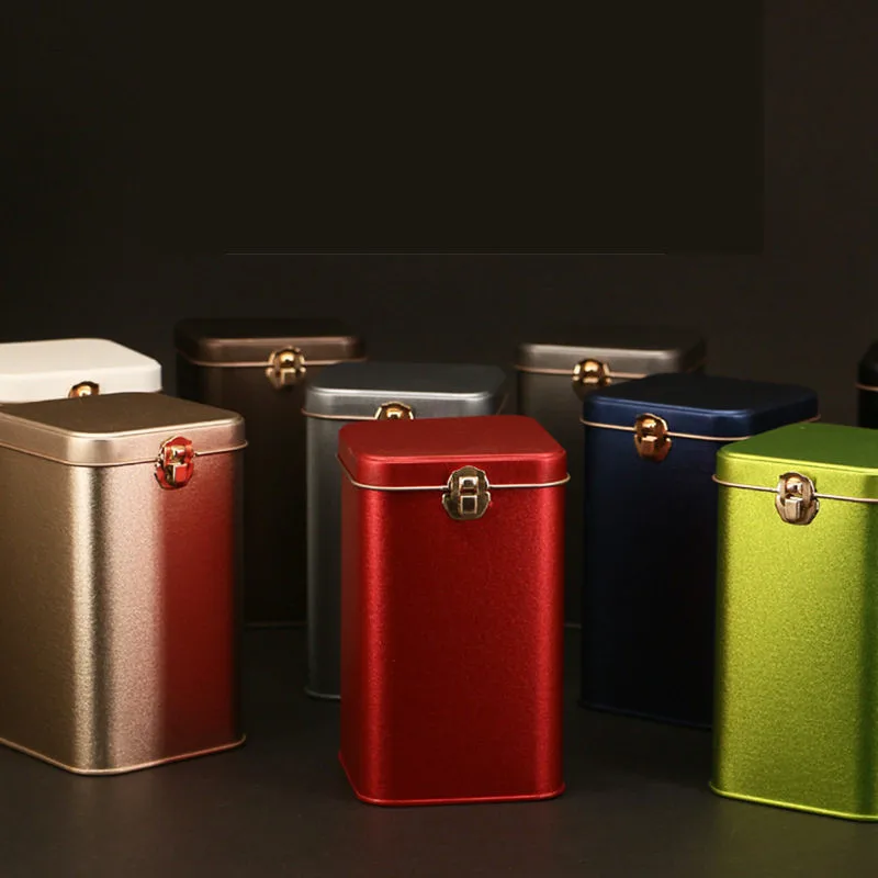 European Style Metal Tea Box With Lock Rubber Gasket Sealed Tea Tank ...