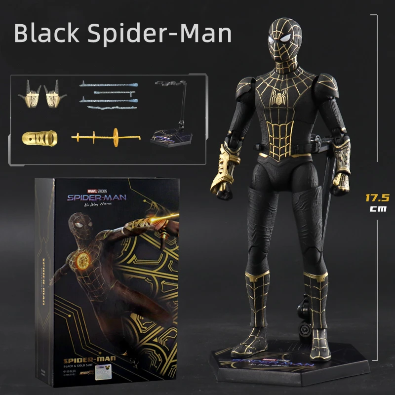 MEDICOM TOY - SPIDER-MAN BLACK &amp; GOLD SUIT 100％&amp;400％ s-l1200.jpg