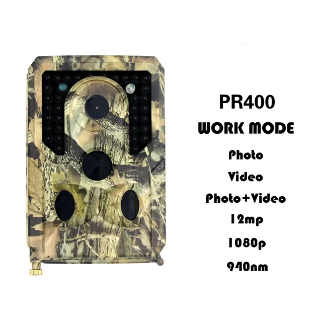 1Pcs PR400 Waterproof Outdoor Camera for Wild Animals Surveillance Recorder Trail Hunting Camera  Security Protection 2