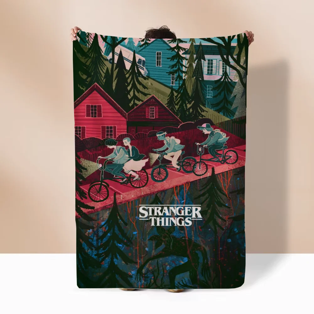Fleece Blanket for Winter Stranger-Things Luxury Blankets & Throw Microfiber Bedding Decorative Sofa Blanket King Size Cobija 4