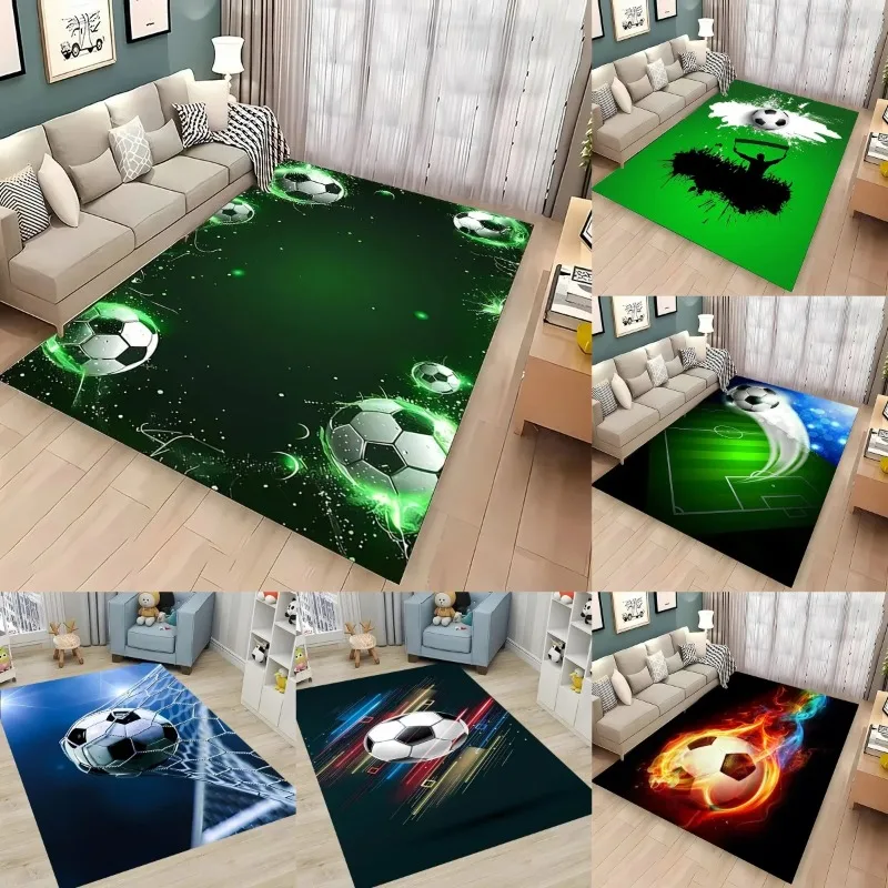 BallSportsThemeCartoonCarpetSoccerFloorMatforKids