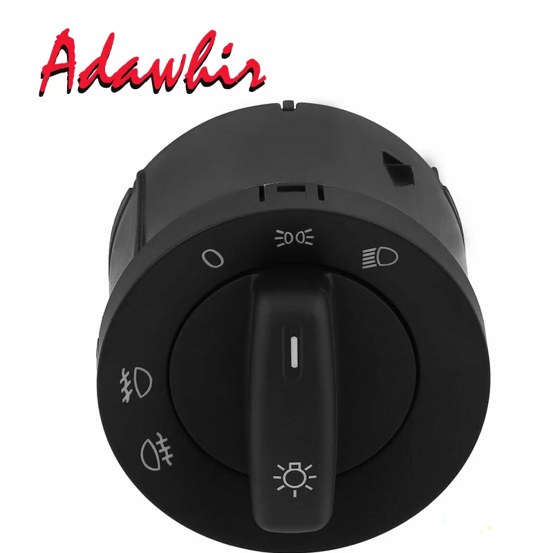 Headlight Switch Fog Lamp Switch For VW Caddy III Touran Jetta Golf V VI 5 6 Jetta Passat B6 CC