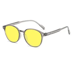 Ultralight Night Vision Yellow Lens Glasses - Blue Light Blocking Eyewear (Grey)