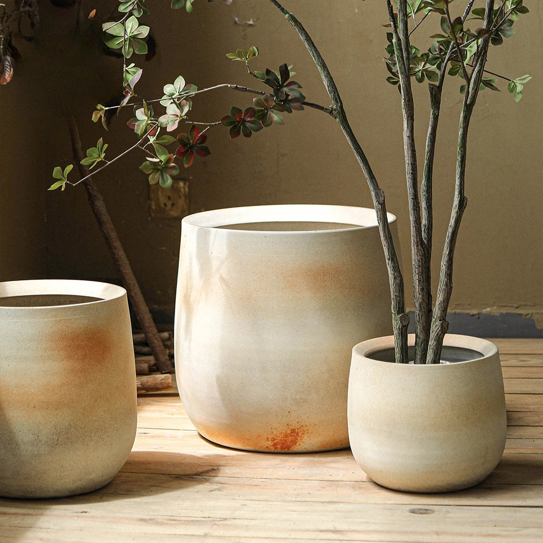 

The product can be customized.Ceramic Flower Pot Large Nordic White Living Room Floor to Floor Green Planting Tree Pot