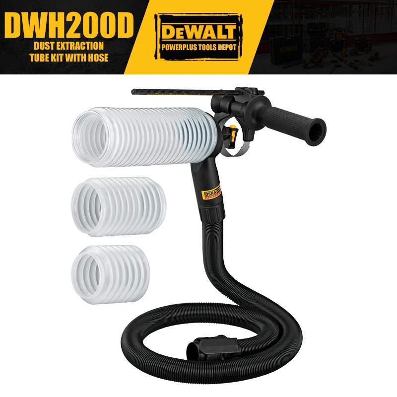 

DEWALT DWH200D Dust Extraction Tube Kit With Hose Power Tool Accessories For DEWALT Drill Electric Hammer